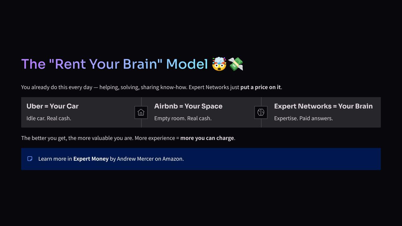 The Rent Your Brain Model